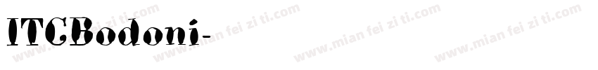 ITCBodoni字体转换