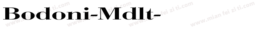 Bodoni-Mdlt字体转换