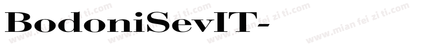 BodoniSevIT字体转换