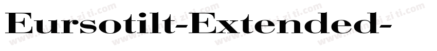 Eursotilt-Extended字体转换