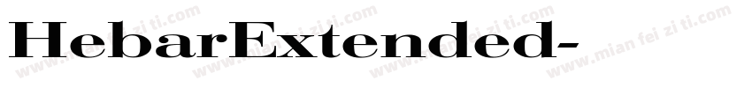 HebarExtended字体转换