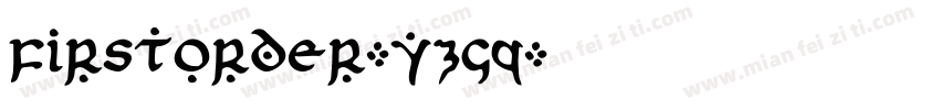FirstOrder-yzGq字体转换