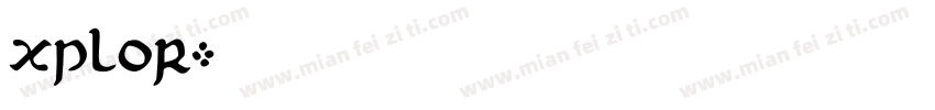 xplor字体转换