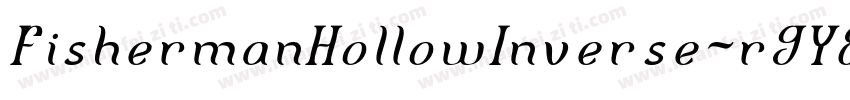 FishermanHollowInverse-r9Y8字体转换