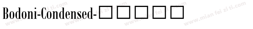 Bodoni-Condensed字体转换