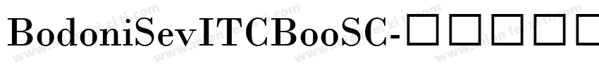BodoniSevITCBooSC字体转换