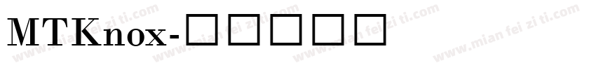 MTKnox字体转换