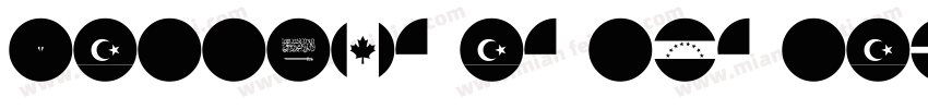 FlagsColorWorld-8MMLM字体转换