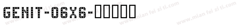 Genit-O6x6字体转换