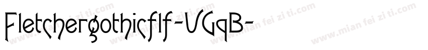 Fletchergothicflf-VGqB字体转换