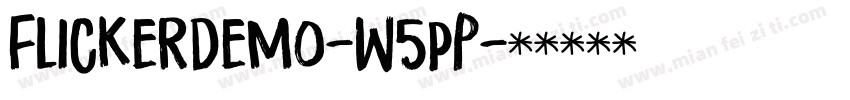 Flickerdemo-w5pP字体转换