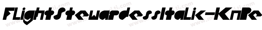 FlightStewardessItalic-KnPe字体转换