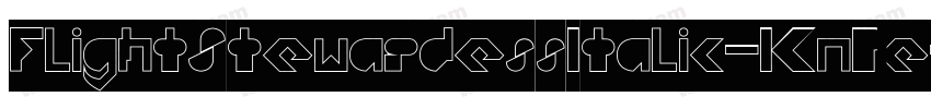 FlightStewardessItalic-KnPe字体转换