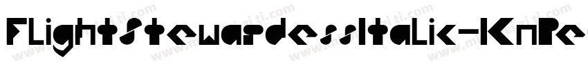 FlightStewardessItalic-KnPe字体转换