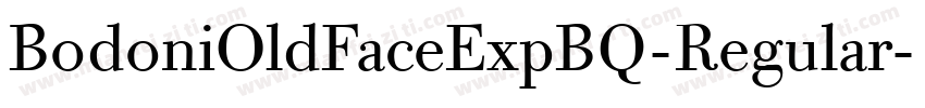 BodoniOldFaceExpBQ-Regular字体转换
