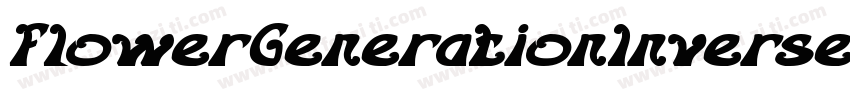 FlowerGenerationInverse-3BKz字体转换