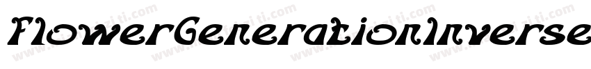 FlowerGenerationInverse-3BKz字体转换
