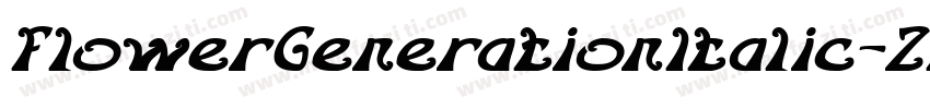 FlowerGenerationItalic-ZPlK字体转换