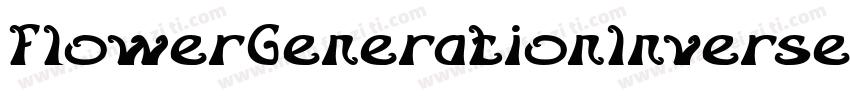FlowerGenerationInverse-3BKz字体转换