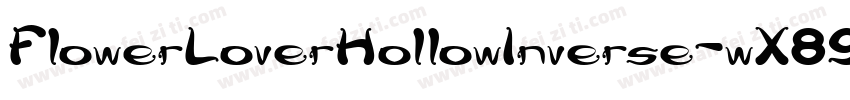 FlowerLoverHollowInverse-wX89字体转换