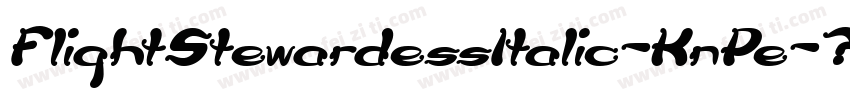 FlightStewardessItalic-KnPe字体转换