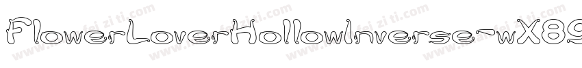 FlowerLoverHollowInverse-wX89字体转换