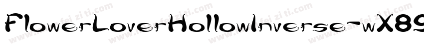 FlowerLoverHollowInverse-wX89字体转换
