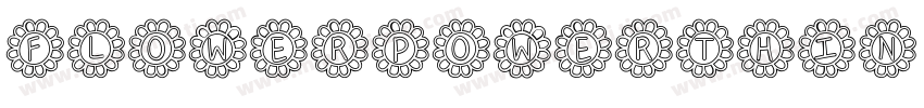 FlowerPowerThin-PyEB字体转换