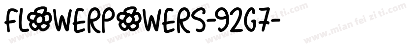 FlowerPowers-92G7字体转换