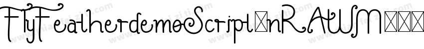 FlyFeatherdemoScript-nRAWM字体转换