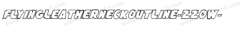 FlyingLeatherneckOutline-zz0w字体转换