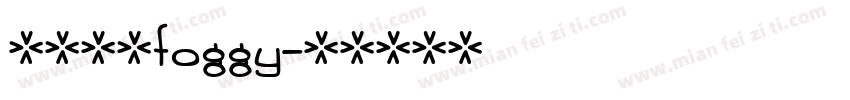 斜体英文foggy字体转换