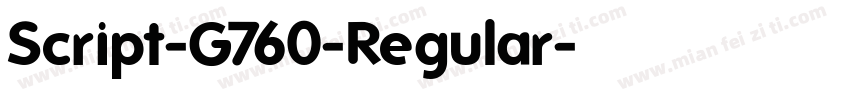 Script-G760-Regular字体转换