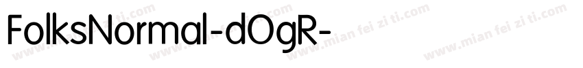 FolksNormal-dOgR字体转换