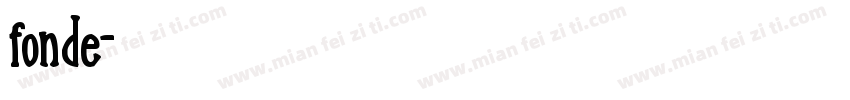fonde字体转换