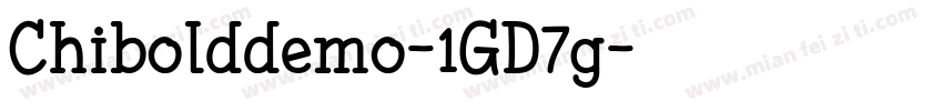 Chibolddemo-1GD7g字体转换