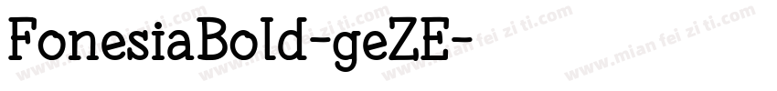 FonesiaBold-geZE字体转换