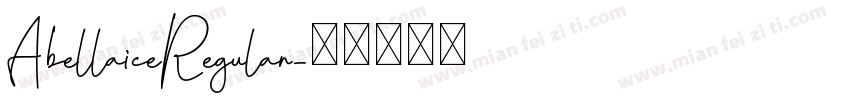 AbellaiceRegular字体转换