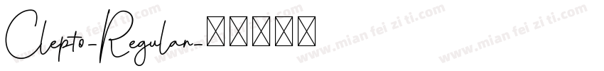 Clepto-Regular字体转换 Clepto-Regular字体转换