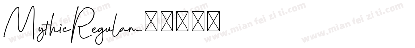 MythicRegular字体转换