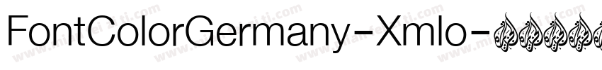 FontColorGermany-Xmlo字体转换