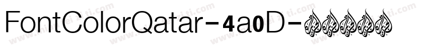 FontColorQatar-4a0D字体转换