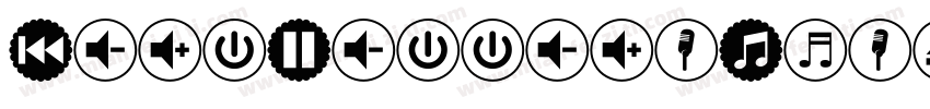 FontBottonsMusic-OlO4字体转换