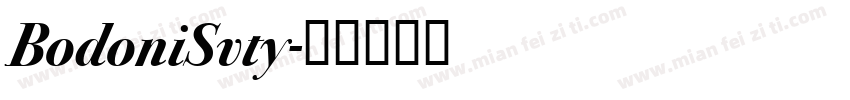 BodoniSvty字体转换