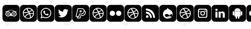 FontColorSocialMedia-Yoo2字体转换