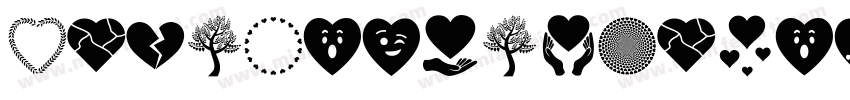 FontHeartsLoveElHarrakCElHarrakblogspotcom-2Vvv字体转换