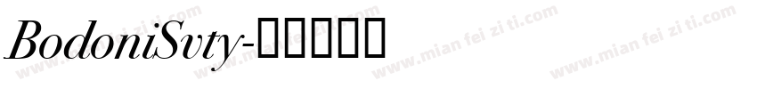 BodoniSvty字体转换