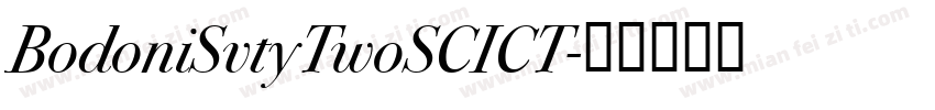 BodoniSvtyTwoSCICT字体转换
