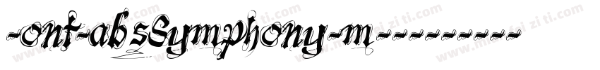 FontLabsSymphony-mVX9字体转换