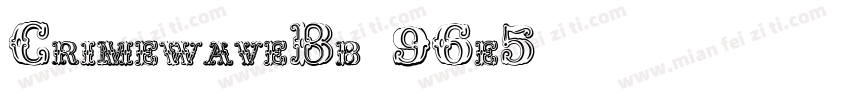 CrimewaveBb-96e5字体转换